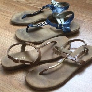 Aerosoles sandals-2 pairs in bundle
